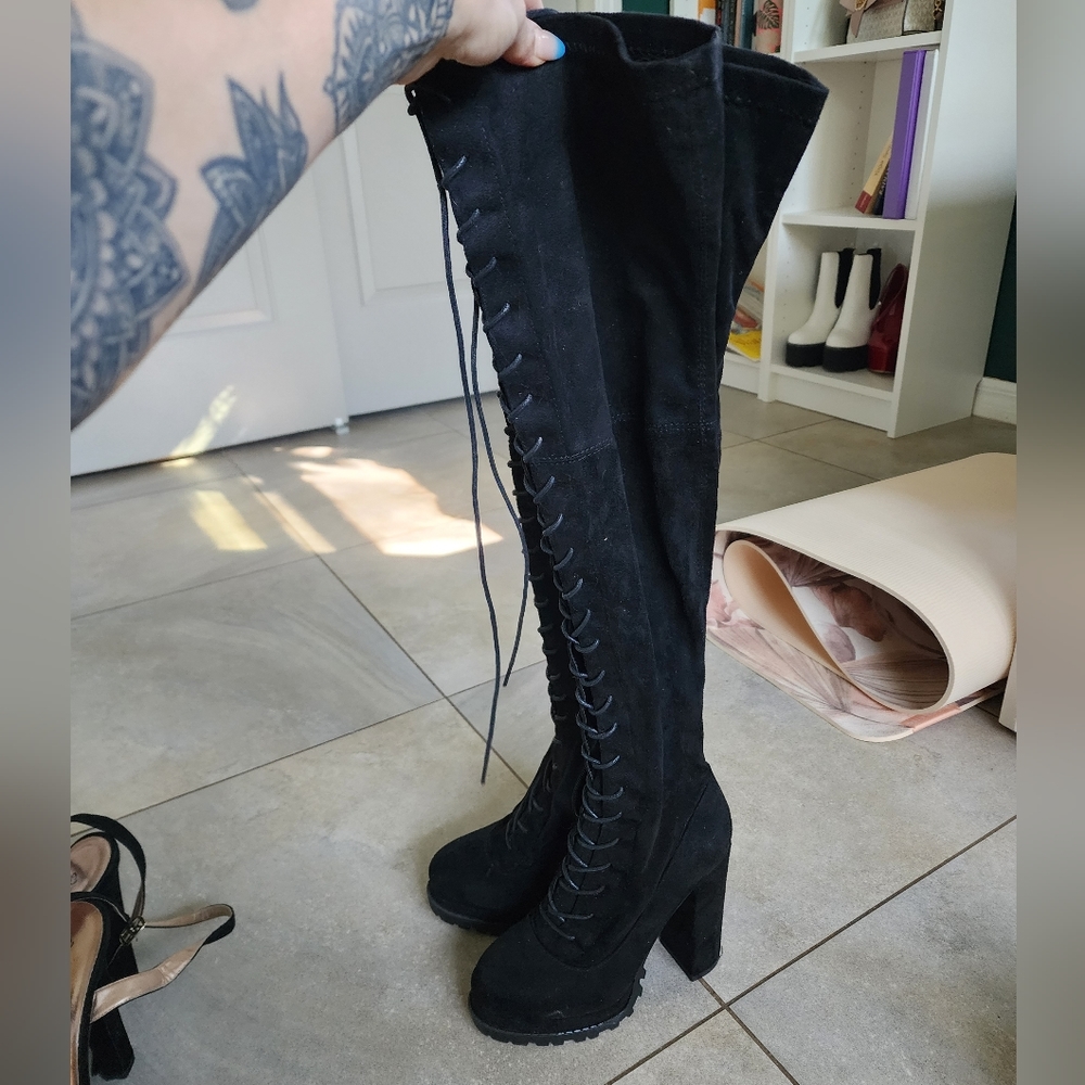 black boots